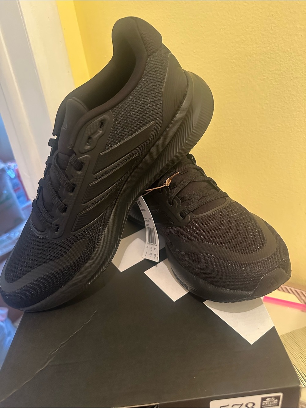 adidas Black Men's Athletic Running Sneakers